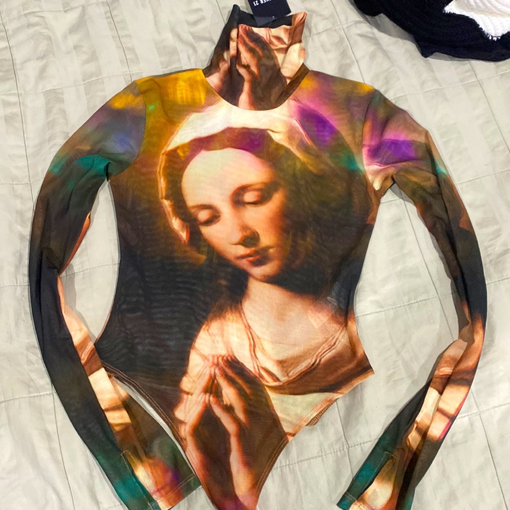 Mother mary bodysuit